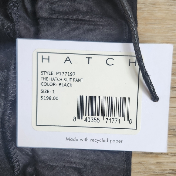 NWT The HATCH Stretch Maternity Suit Pant Size 1 (2-4) in Black - Picture 3 of 8